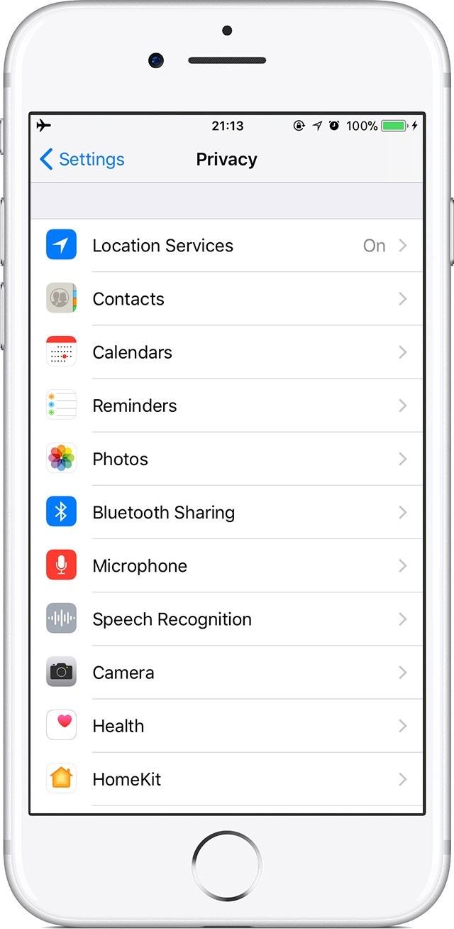 امنیت و حریم خصوصی در iOS