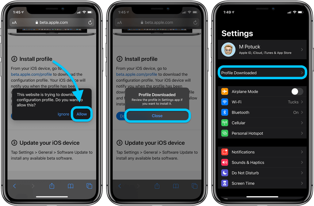 آموزش دریافت و نصب بتای عمومی iOS 14 و iPadOS 14 روی آیفون و آیپد