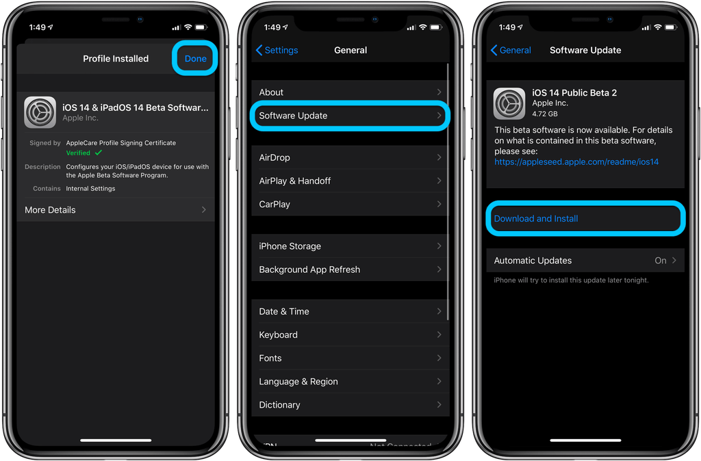 آموزش دریافت و نصب بتای عمومی iOS 14 و iPadOS 14 روی آیفون و آیپد