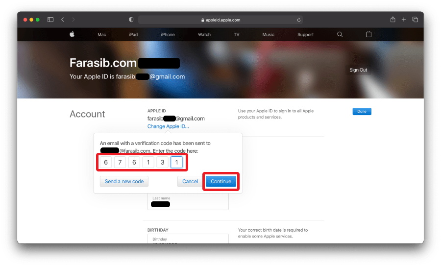 آموزش تغییر ایمیل اپل آیدی