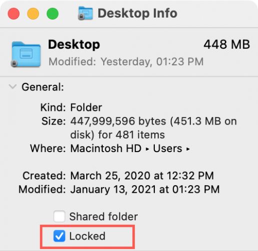 قفل کردن فایل ها و فولدرهای مک