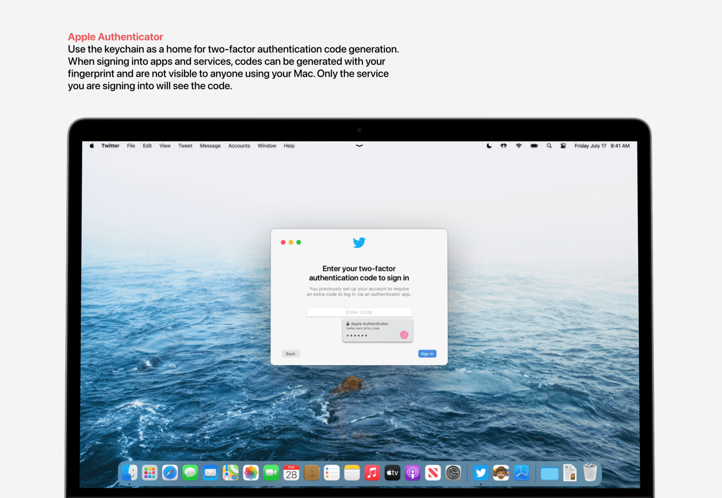 Apple Authenticator