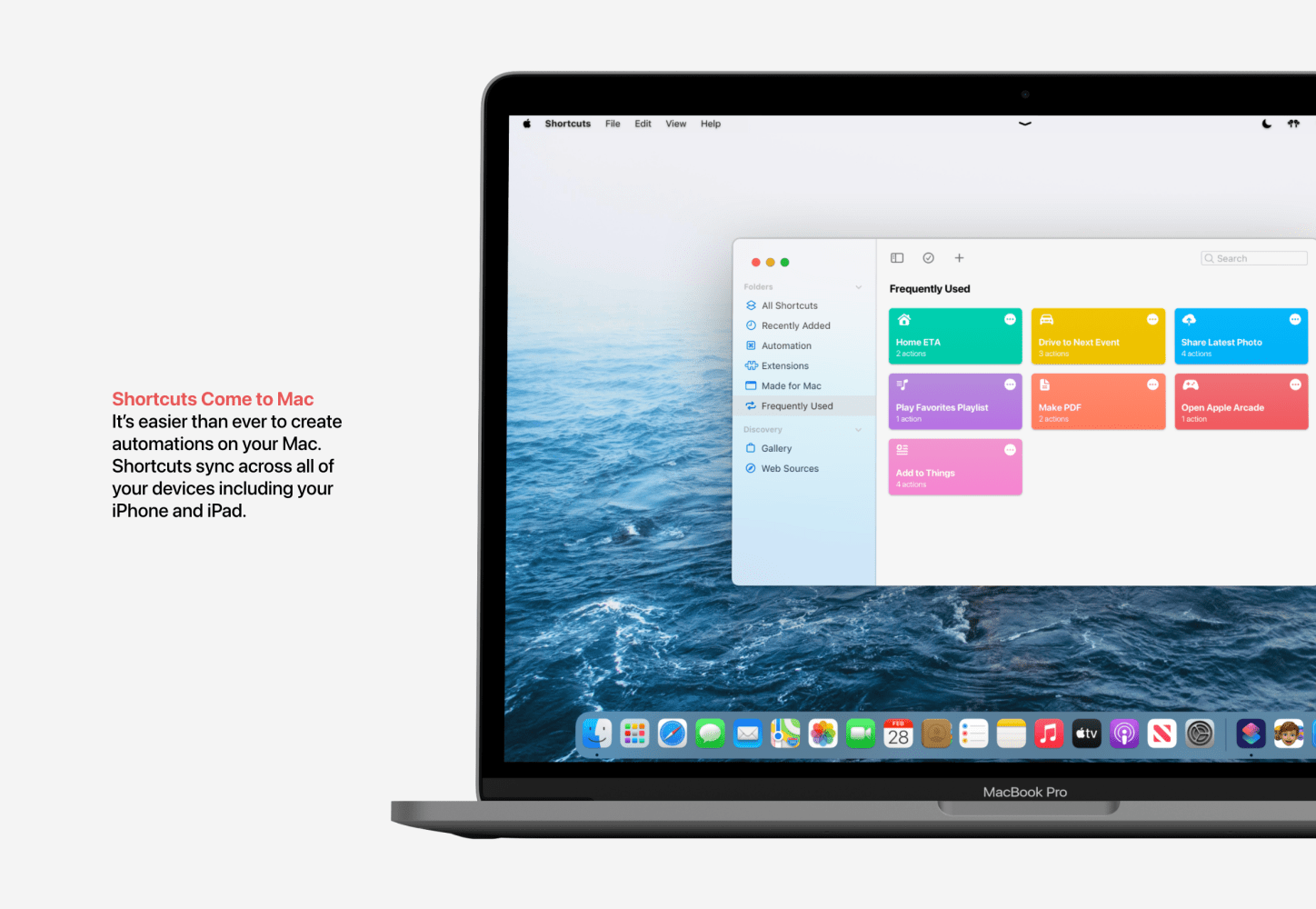 Shortcuts in macOS