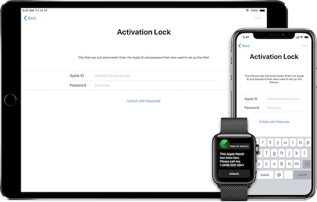 صفحه فعالسازی Activation Lock
