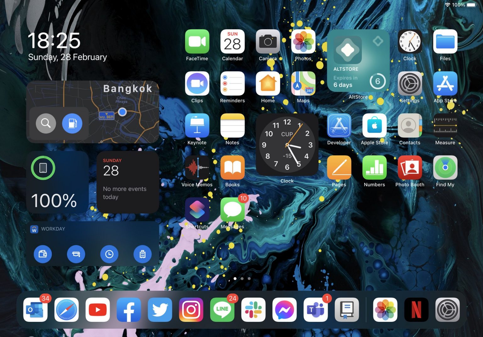 توییک Anywhere Widgets for iPad