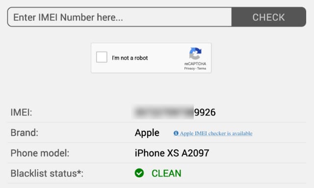 استعلام IMEI آیفون از سایت IMEI Pro