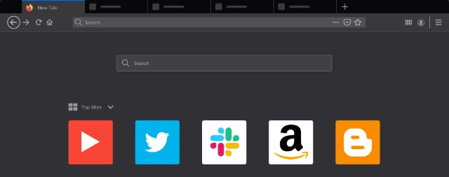 محیط مرورگر FireFox