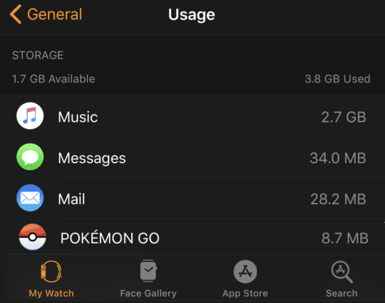 ارور Not Enough Space در اپل واچ