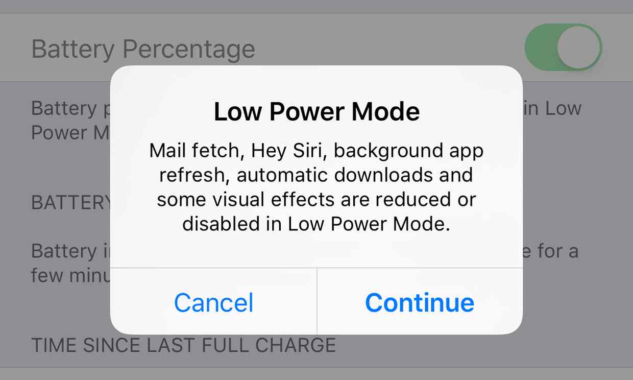 اعلان حالت Low Power Mode در آیپد و مک
