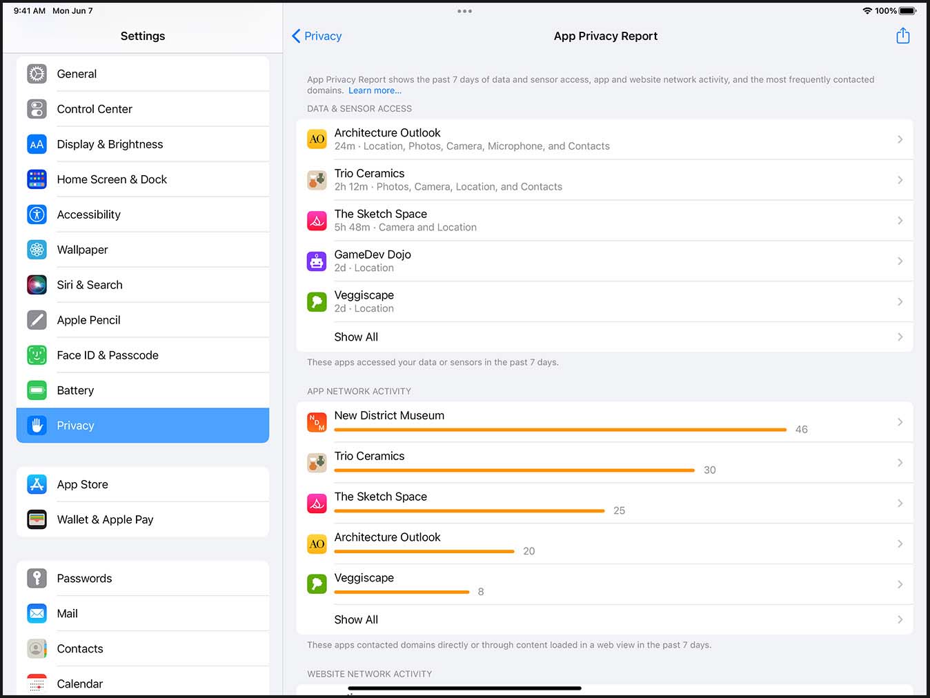 گزارش App Privacy در آپدیت iOS 15