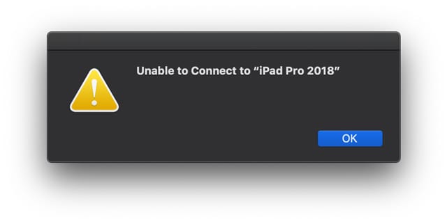 پیغام خطای unable to connect