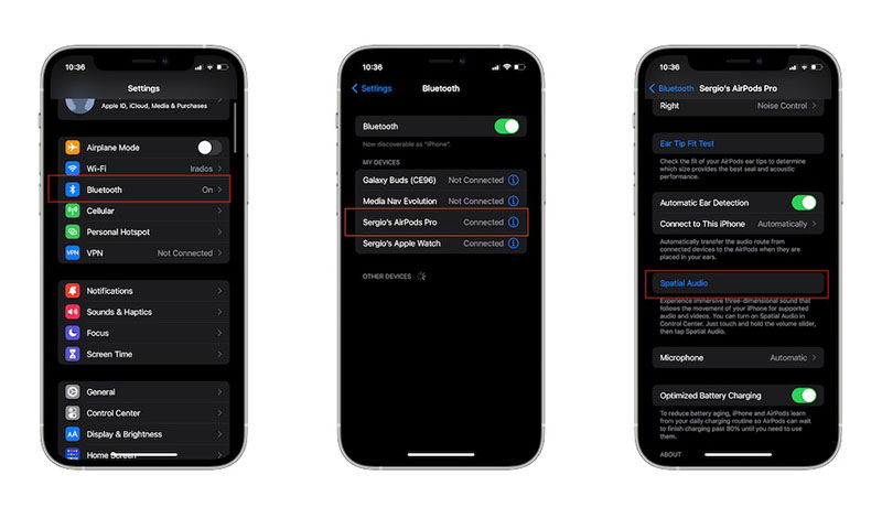 تنظیمات اولیه قابلیت Spatial Audio