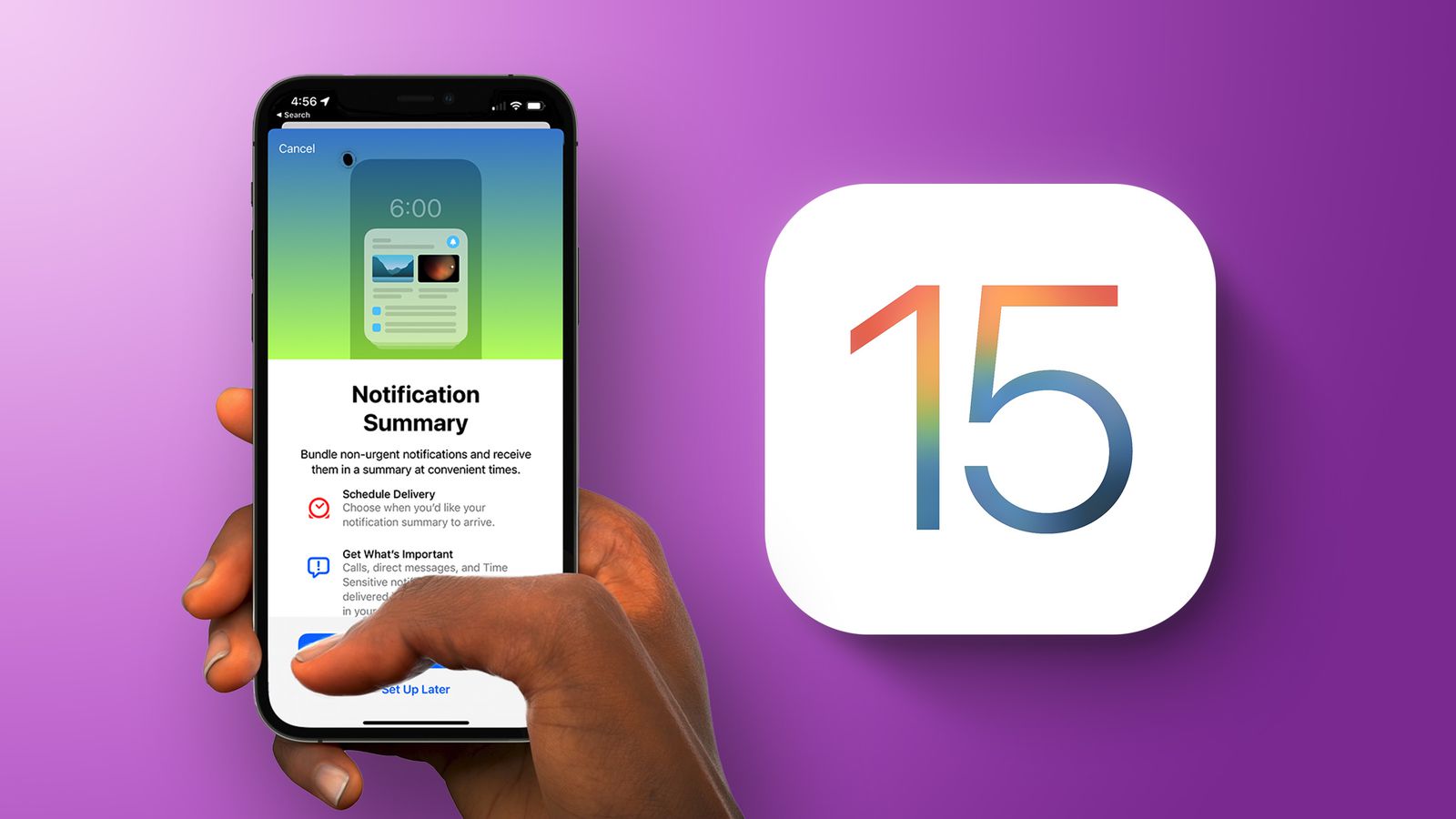 نوتیفیکیشن سامری در iOS 15