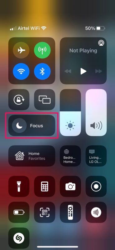 تنظیم دستی Focus mode