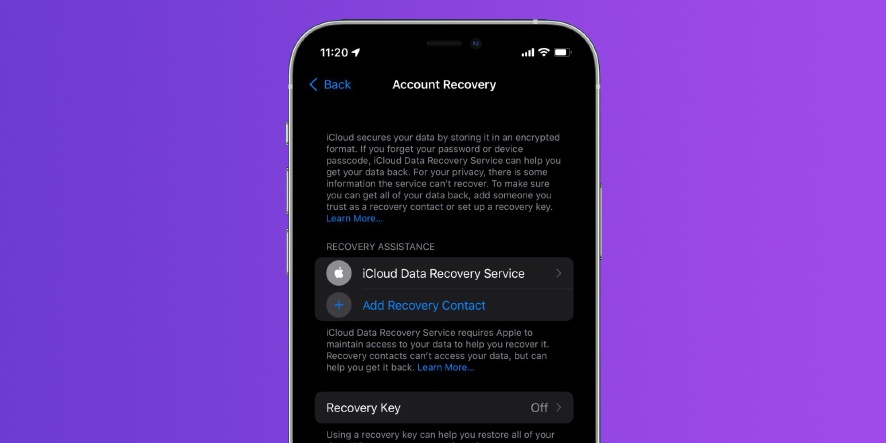 آموزش ست کردن مخاطب جهت بازیابی اطلاعات آیکلود در iOS 15