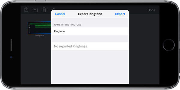 نامگذاری فایل نهایی برای خروجی گرفتن در اپلیکیشن GarageBand