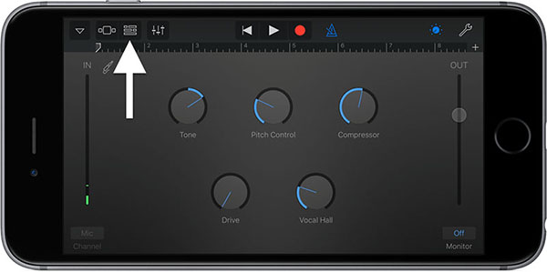 انتخاب گزینه مورد نظر برای ساخت رینگتون دلخواه در اپلیکیشن GarageBand