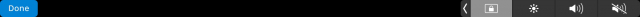 پنل تاچ بار پس از اضافه کردن آیکون Screen Lock