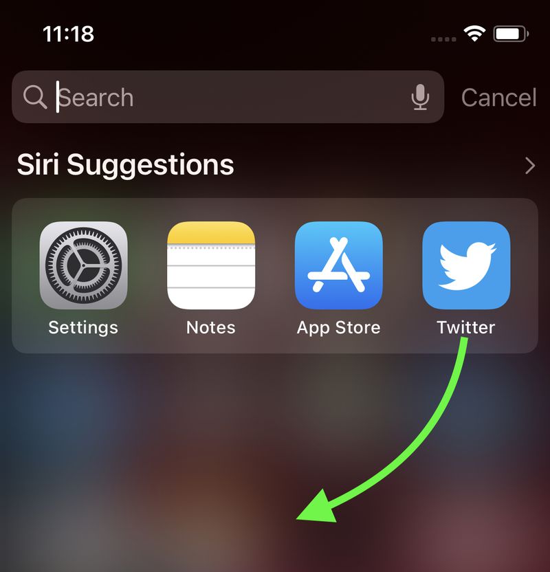 انتقال برنامه ها از Spotlight به هوم اسکرین