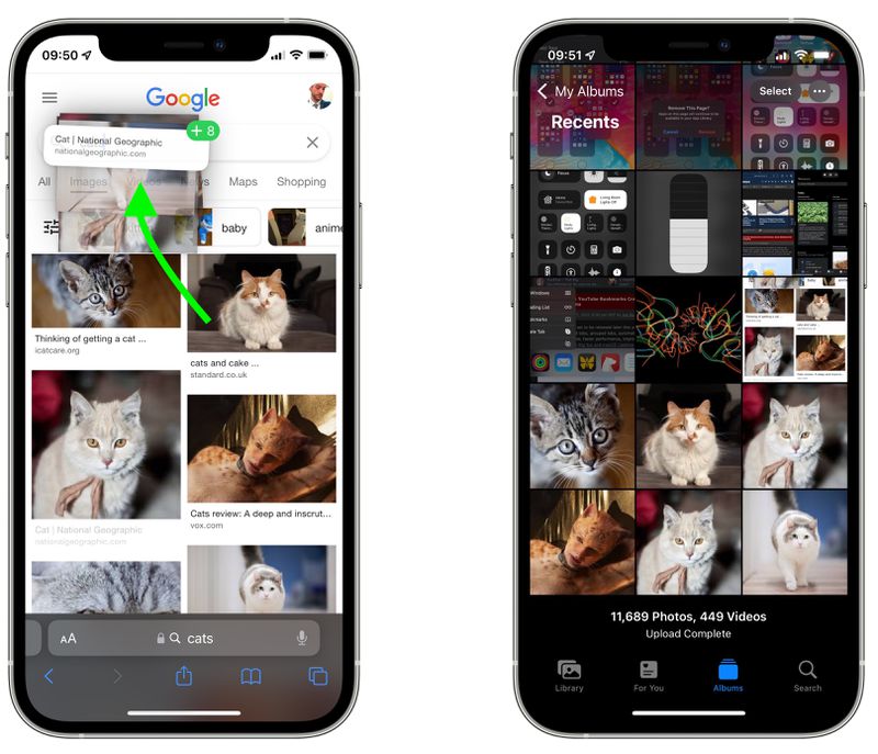 انتقال فایل ها با Drag & Drop در آی او اس 15