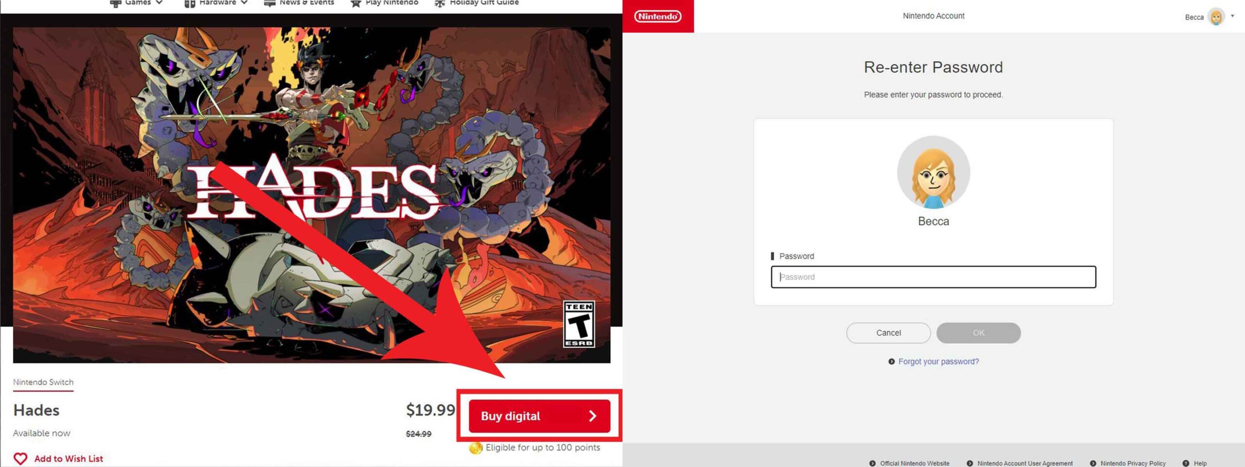 نحوه خرید بازی از Nintendo Switch