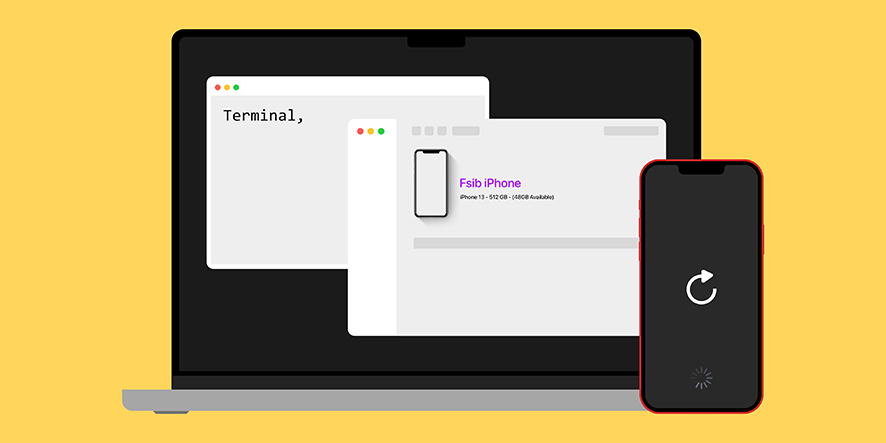 نحوه استفاده از ترمینال مک جهت مشاهده میزان پیشرفت Sync آیفون از طریق Finder