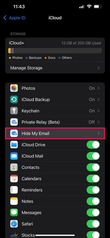 قابلیت Hide My Email آیفون