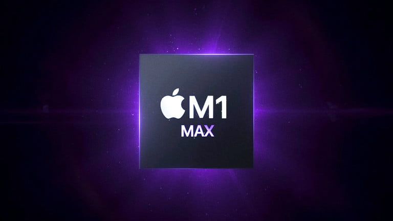 تصویری مفهومی از تراشه M1 Max