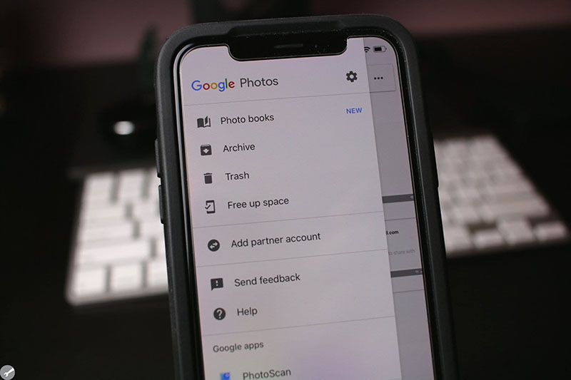 تصویری از محیط اپلیکیشن Google Photos