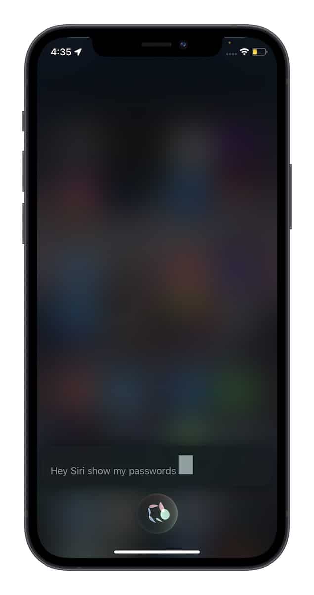 مشاهده پسوردهای ذخیره شده با استفاده از Siri