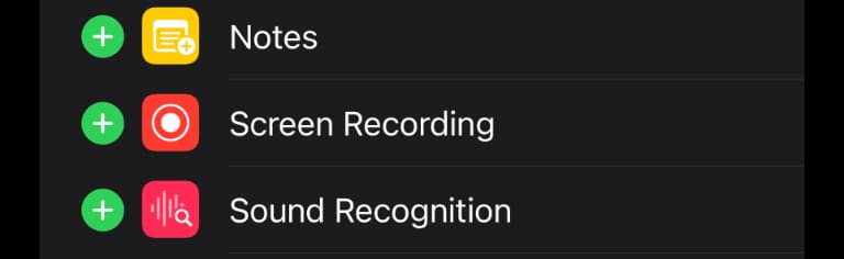 گزینه Screen Recording در آیفون