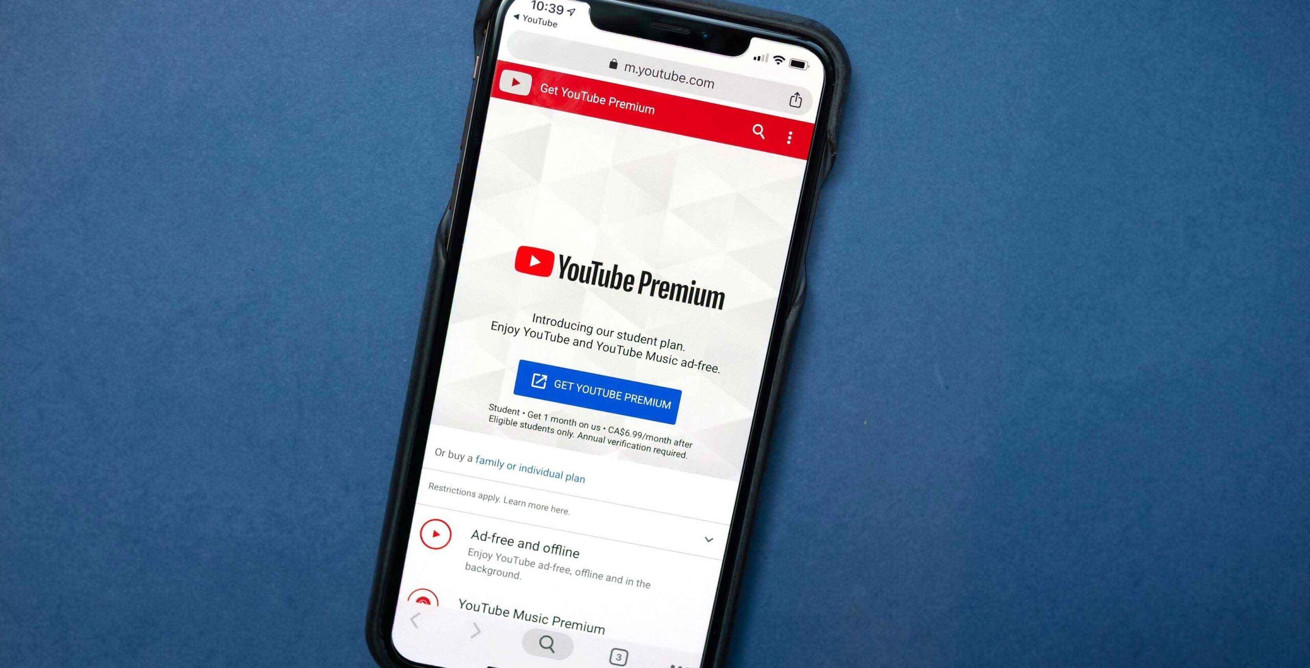 اشتراک YouTube Premium