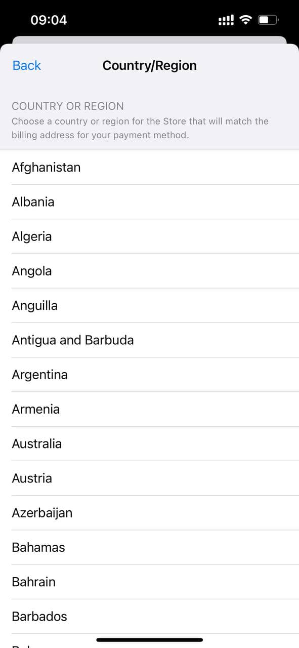 تغییر کشور Apple ID