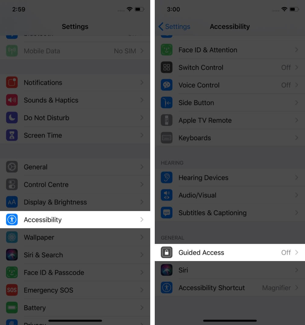 قفل کردن برنامه های ایفون با قابلیت ‏guided access
