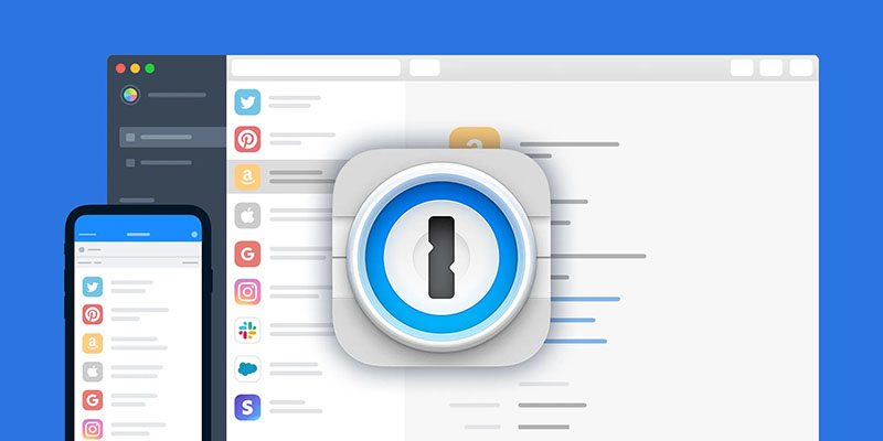 تصویری از محیط برنامه 1Password