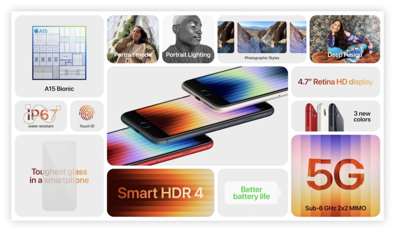  مشخصات آیفون SE 3