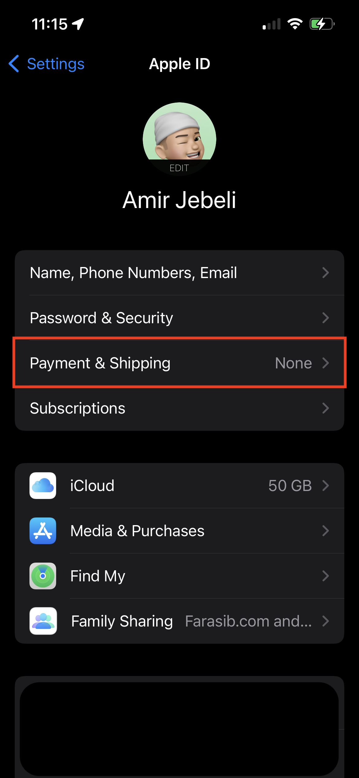 نحوه افزودن Payment Method در اپل آیدی