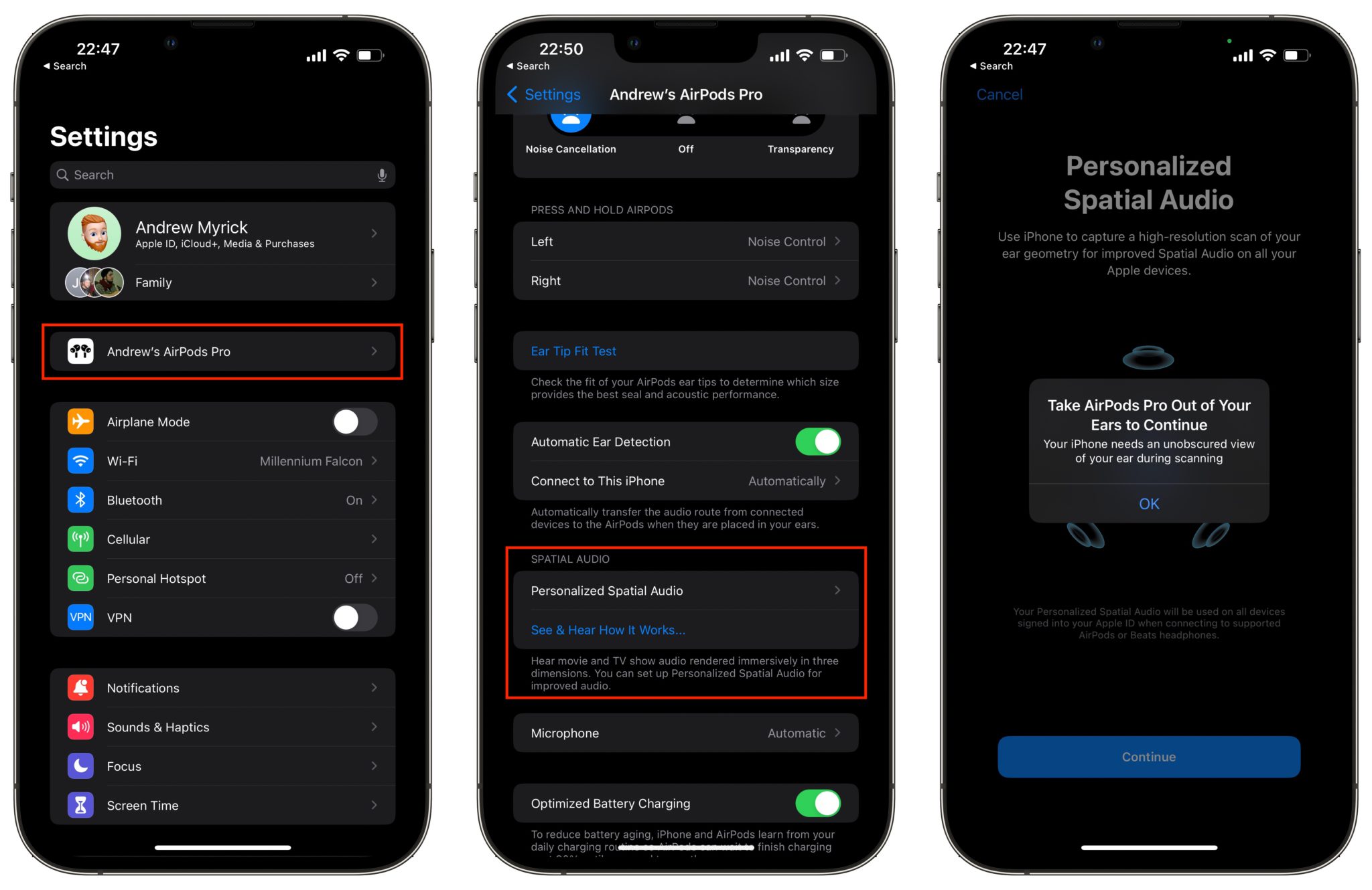 استفاده از قابلیت Personalized Spatial Audio در iOS 16