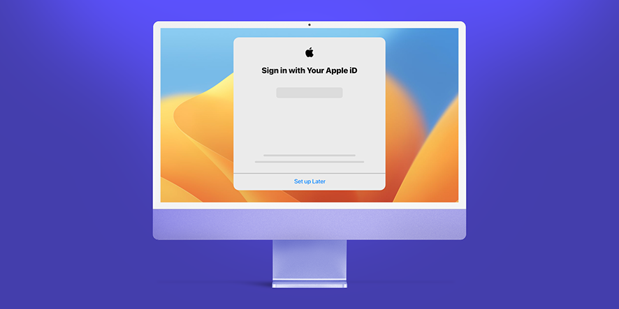 نحوه رد کردن مرحله اول راه اندازی Apple ID در macOS