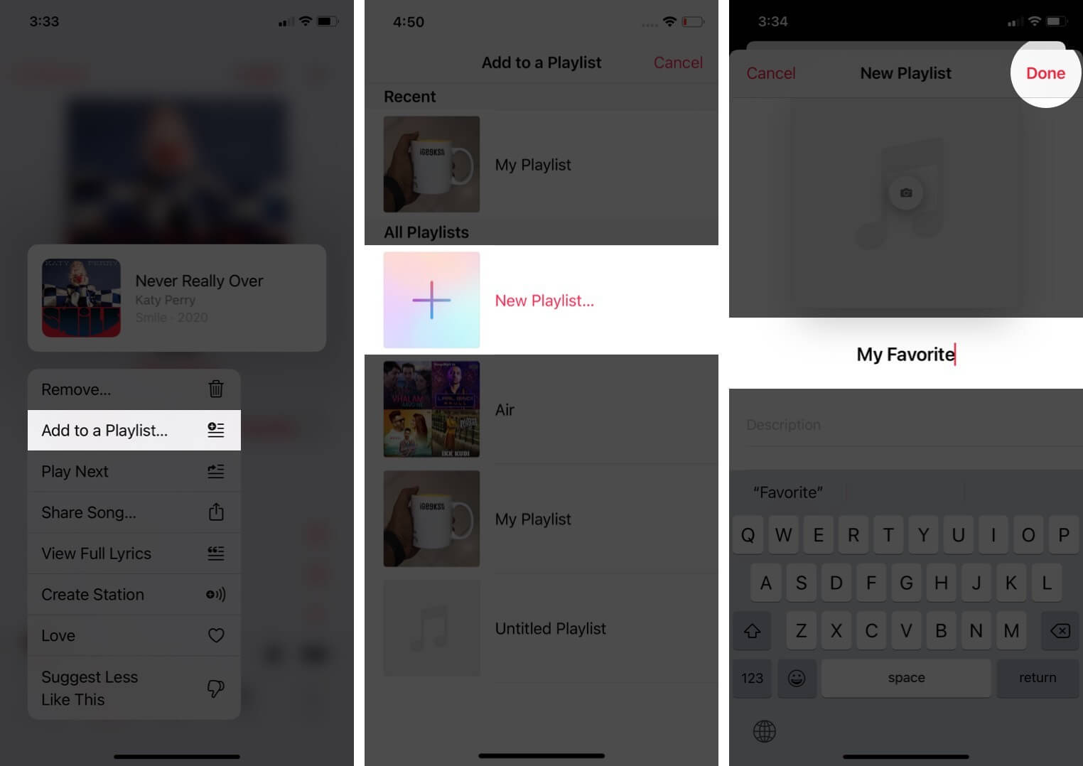 پلی لیست apple music در آیفون و آیپد