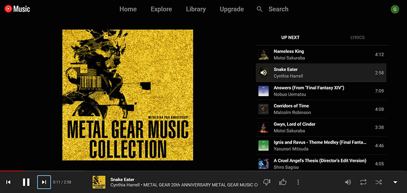 سرویس استریم YouTube Music