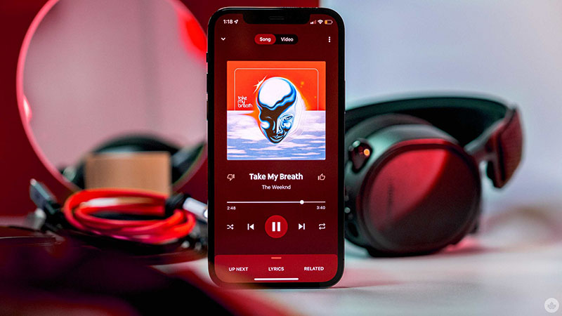 پخش موسیقی در YouTube Music
