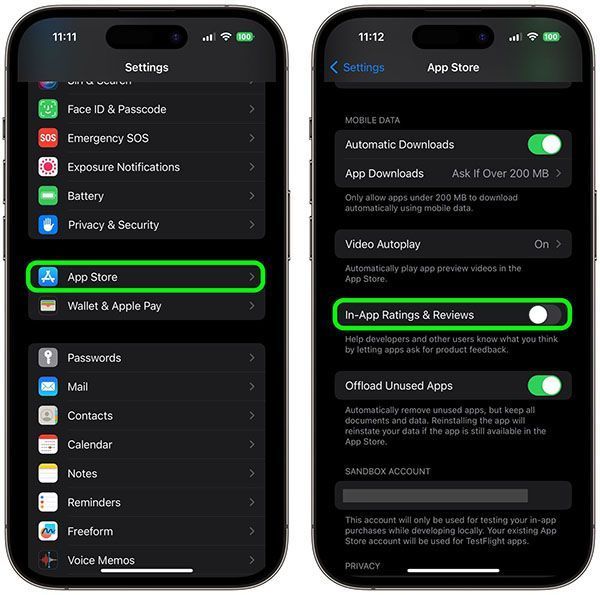 مراحل غیر فعال کردن پیام Review