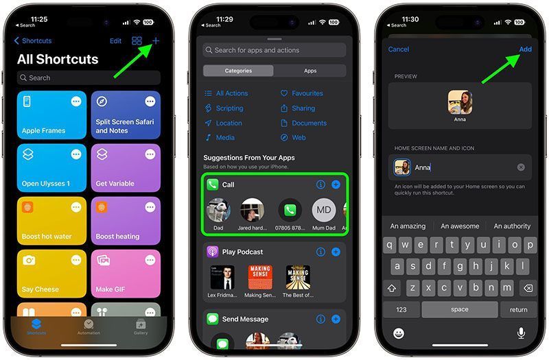 مراحل طراحی Speed Dial در آیفون