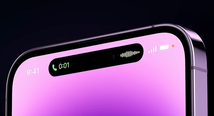 تغییرات Dynamic Island هنگام تماس با آيفون ۱۴ پرو