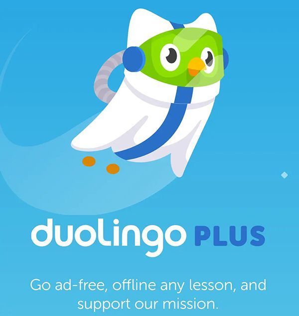 لوگوی Duolingo Plus
