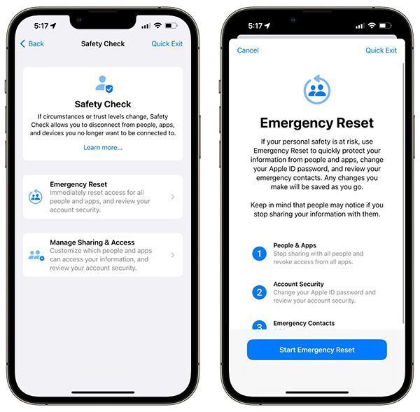 قابلیت Emergency Reset در آی او اس ۱۶