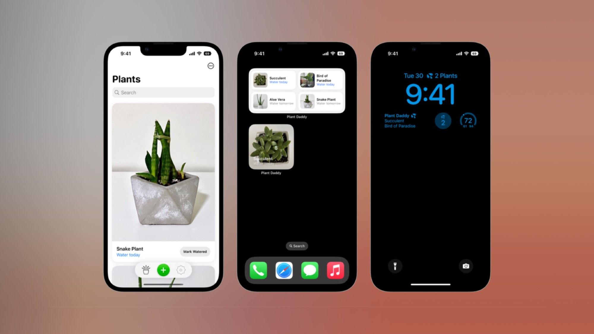 اپلیکیشن Plant Daddy در آیفون