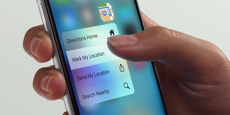 قابلیت 3D Touch روی آیفون 6S