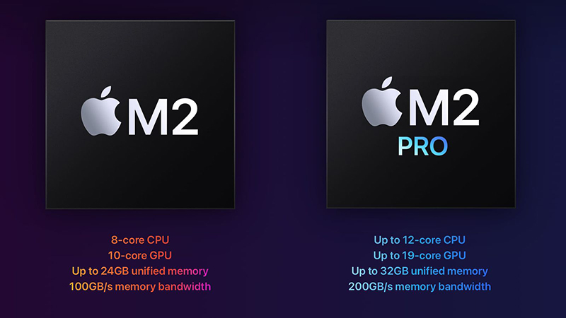 مقایسه مشخصات تراشه M2 و M2 Pro
